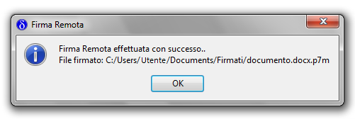 Pagina 14 di 14 Al termine del processo di firma, che richiede