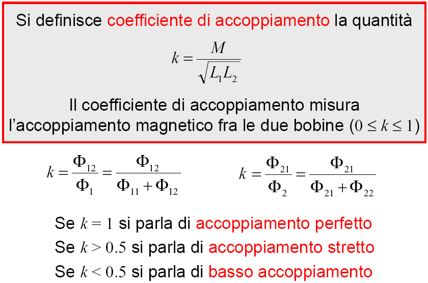 Coefficiente di accoppiamento Campi Elettromagnetici e Circuiti I a.a. 2013/14 Prof.