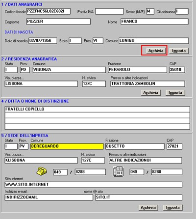 Guida alle funzioni di importa / esporta pratiche e