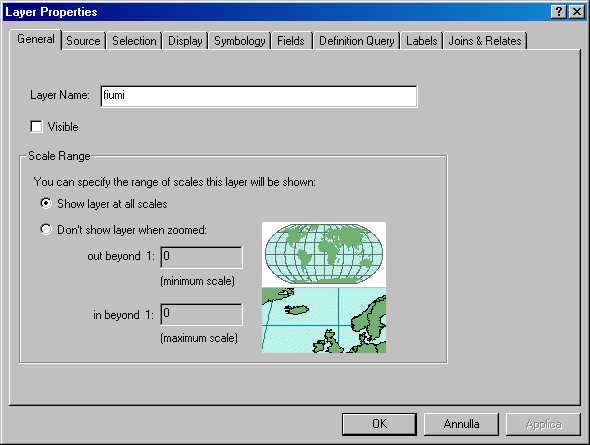 4.3. Strumenti di navigazione di ArcMap ArcMap ha un range di strumenti di navigazione che sono caricati nella barra mobile degli strumenti (Tools) presente in alto nella finestra di ArcMap: Tramite