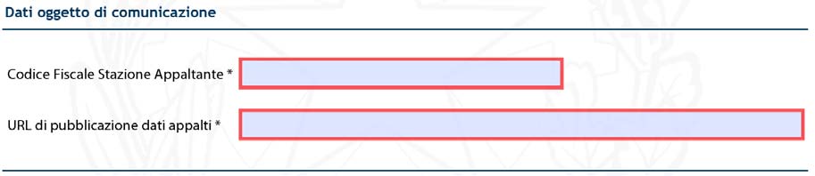 la dichiarazione di adempimento La SA deve compilare la sezione Dati oggetto della comunicazione come di seguito descritto: 1.