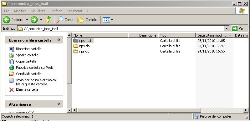 E possibile cambiare la directory successivamente dal menu Strumenti/Impostazioni : il contenuto viene automaticamente copiato dalla directory di lavoro vecchia a quella nuova.