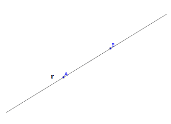 7 Prova nazionale INVALSI 2009-2010 D12. Qui sotto vedi una retta r sulla quale sono segnati due punti A e B. Disegna un triangolo rettangolo ABC in modo tale che il segmento AB sia un cateto.