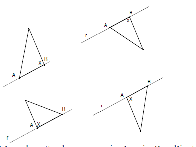 Poiché è importante avere la certezza che lo studente abbia costruito il triangolo in modo che sia rettangolo, viene richiesta l apposizione di una crocetta sull angolo retto.