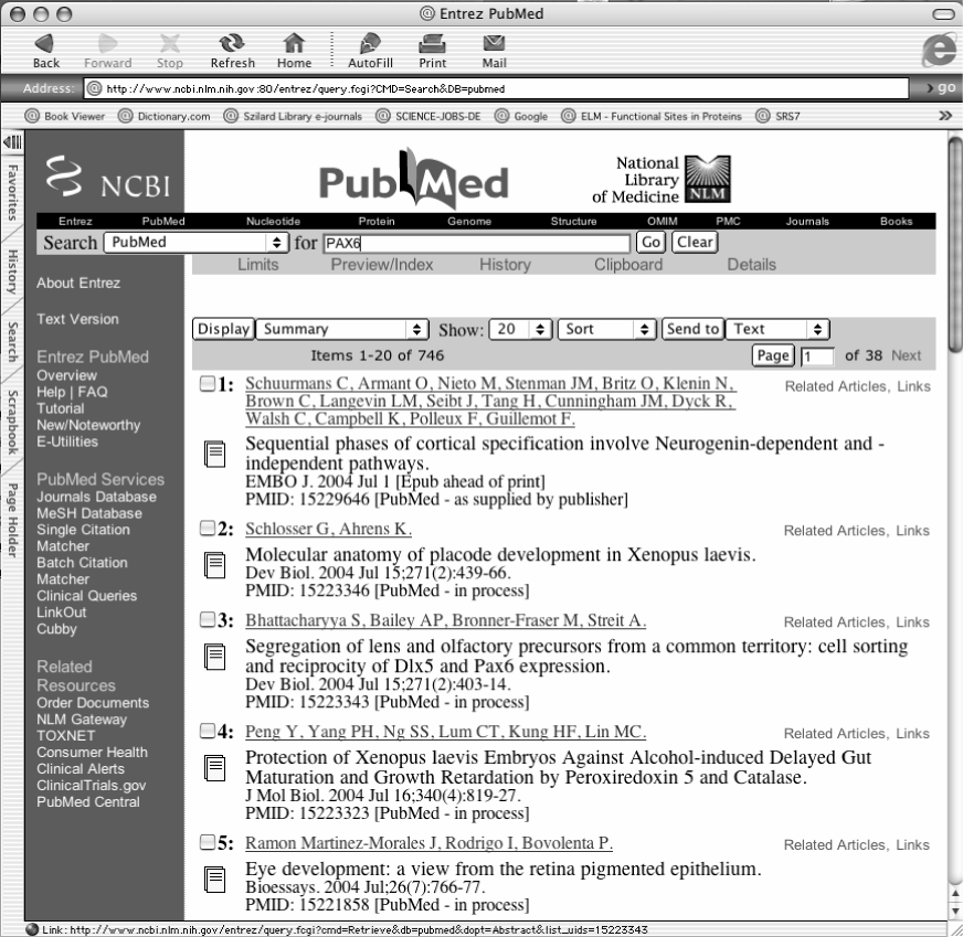 Questa banca dati fornisce i riferimenti degli articoli pubblicati che contengano le parole con cui hai eseguito la ricerca (per saperne di piu vedi l introduzione a PubMed).