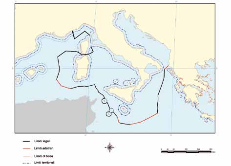 METODOLOGIA 17 Figura 2. Confini dell area di valutazione delle specie marine 2.