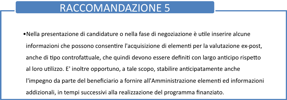 elementi quantitativi che devono essere forniti all amministrazione ed essere disponibili quando necessario.