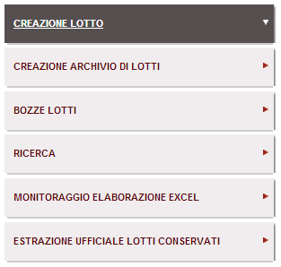 AREE DI LAVORO All accesso nella Gestione Fatture Elettroniche, l utente ha a disposizione nel menu laterale di sinistra il riepilogo delle aree di lavoro che può utilizzare (e che nel seguito del