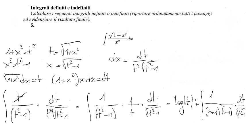 Cap. 6. Calcolo integrale per funzioni di una variabile 27 Esempio 6.2. (Armando) La funzione irrazionale è del tipo che si tratta con la sostituzione B œ Sh >.