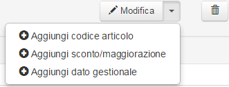 Come mostrato in Figura 58, cliccando sulla freccia sarà possibile aggiungere ulteriori dati ai campi elencanti.