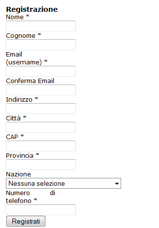 Nella schermata successiva sono richieste ulteriori informazioni per completare l anagrafica, quali Nome e Cognome del referente che si occuperà della compilazione dei dati, l email (l inserimento di