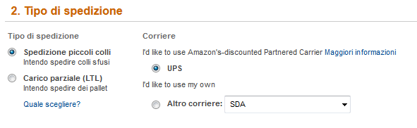 Come si svolge il processo nella pratica Con il programma Corriere affiliato, i venditori Amazon in Italia possono