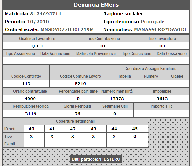 Ammette i seguenti valori: 04, 05, 06, 07, 08, 09.