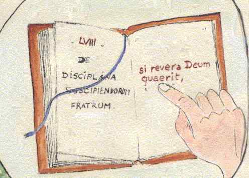 6 che conduce a Dio 12. Con apertura, il giovane a- scolterà la lettura della Regola 13, esercizio che prolungherà lungo il corso della sua vita 14. 4.