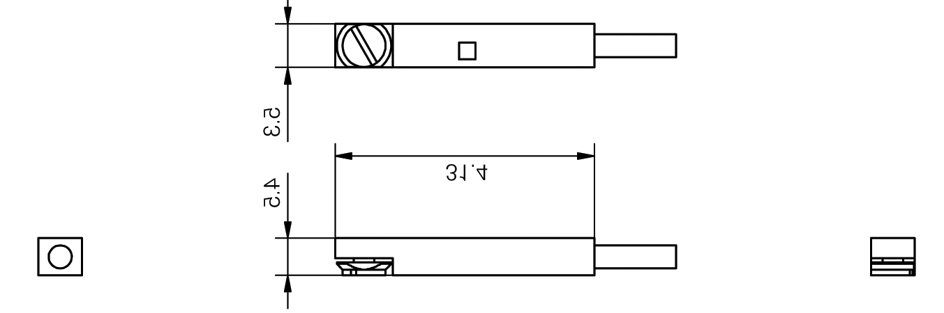 esercizio (m) (ma) (VCA/CC) (kg) ( C) NA 0,3 90 con connettore 100 10-120 0,005 IP 67-25 - +75 P8S-SRTHX NA 0,3 Diritto con