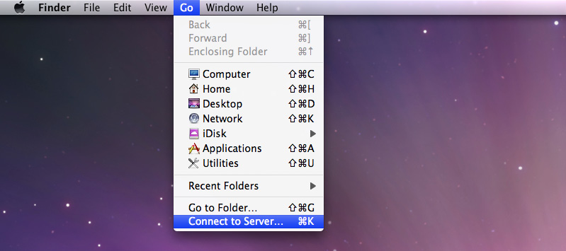 Accesso a cartelle condivise da Mac Guida dell utente di Synology DiskStation Scegliere Vai > Connetti al server dalla barra del menu.