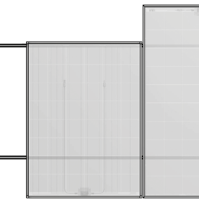 standard). 40 mm 83 mm 40 mm 83 mm Klemmbereich Fig. B6.1-1 Zone di serraggio in caso di supporto simmetrico.