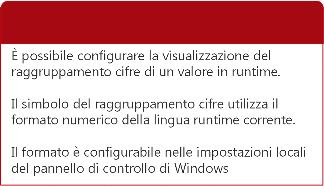 Visualizzazione migliorata dei valori a video È possibile configurare la