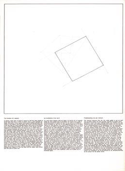 22. Location of three geometric figures, Hamburg, Brussels, Hossman, Yves Gevaert, 1974; 43x29 cm., cartella editoriale, pp.