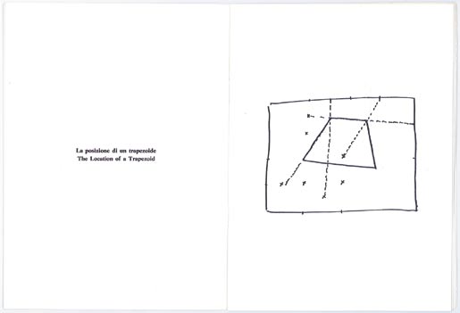 23. La posizione di tre figure geometriche. Tre disegni su parete, Sol Lewitt, 1974 - The Location of Three Geometric Figures.