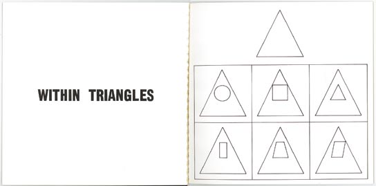 31. Geometric figures within geometric figures, Boulder, Department of Fine Arts of the University of Colorado, 1976; 20,2x20,2 cm., brossura, pp.