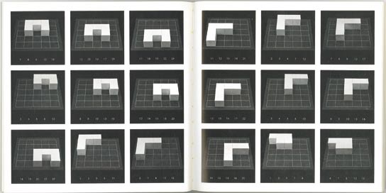 42. Five cubes placed on twenty-five squares with either corners or side touching Sol LeWitt 1977, Bari, Bonomo Gallery -