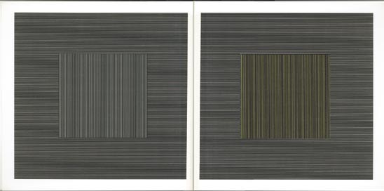 57. Lines in two directions and in five colors with all their combinations, Minneapolis, Walker Art Center, 1988; 22,8x22,8 cm.