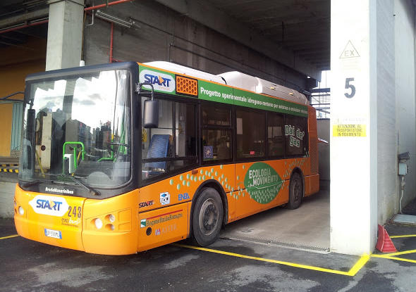 Le operazioni di rifornimento Rifornimento dell autobus con idrometano Impianto Primi