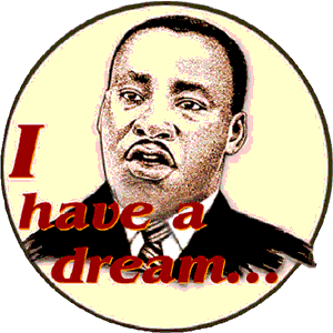 Il 28 agosto 1963 Martin Luther King cita il motto nel suo famoso discorso I Have a Dream: «E quindi, anche se ci troviamo ad affrontare le asperità dell'oggi e
