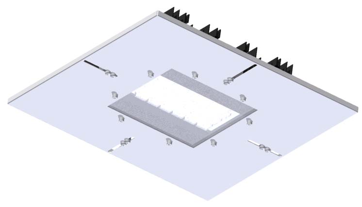 L ottima dissipazione termica garantisce la massima resa e la maggiore durata dei LED.