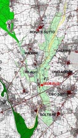 NATURA E GREEN Gli asset di attrattività turistica del DAT Le Aree Naturali Protette: Parco del Basso Brembo ll PLIS del Basso Corso del fiume Brembo è un Parco Locale di Interesse Sovraccomunale