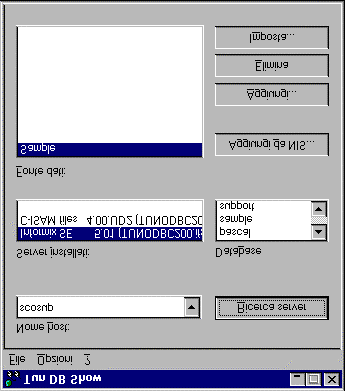 Il programma verifica quanti server Tun SQL UNIX sono installati su un host UNIX.