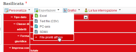 Figura 24: Selezione di un file da scaricare L'elenco dei file può contenere documenti