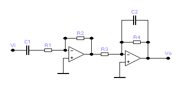 Topologia- BPF Si può ottenere ponendo in cascata un HPF con un LPF A db = R 20 log τ (