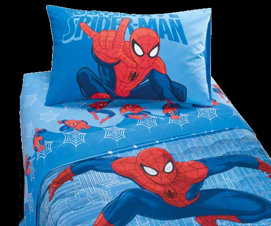 CAMERA DA LETTO 007 Completo Lenzuola singolo Spider-man City 008 1100 punti + 10,00