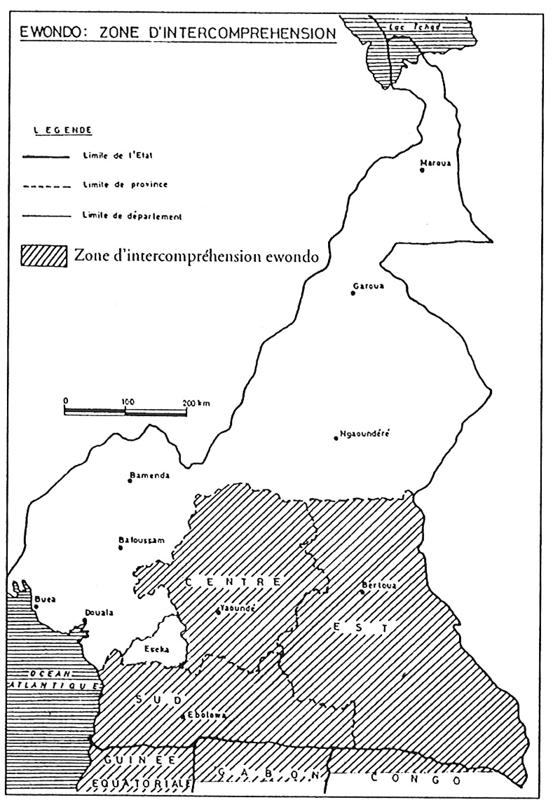 Monica Dal Pos Zona di intercomprensione della lingua ewondo. Fonte: Essono, 2000: 12. idiomi locali e quelli di imposizione coloniale all interno di specifici rapporti storici e culturali.