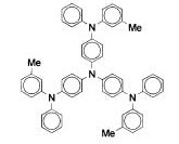 Capitolo 5. Fabbricazione e materiali 5.2. Materiali (a) (b) Figura 5.4: (a) Rappresentazione di una molecola di m-mtdata. (b) Rappresentazione di una molecola di Alq 3.