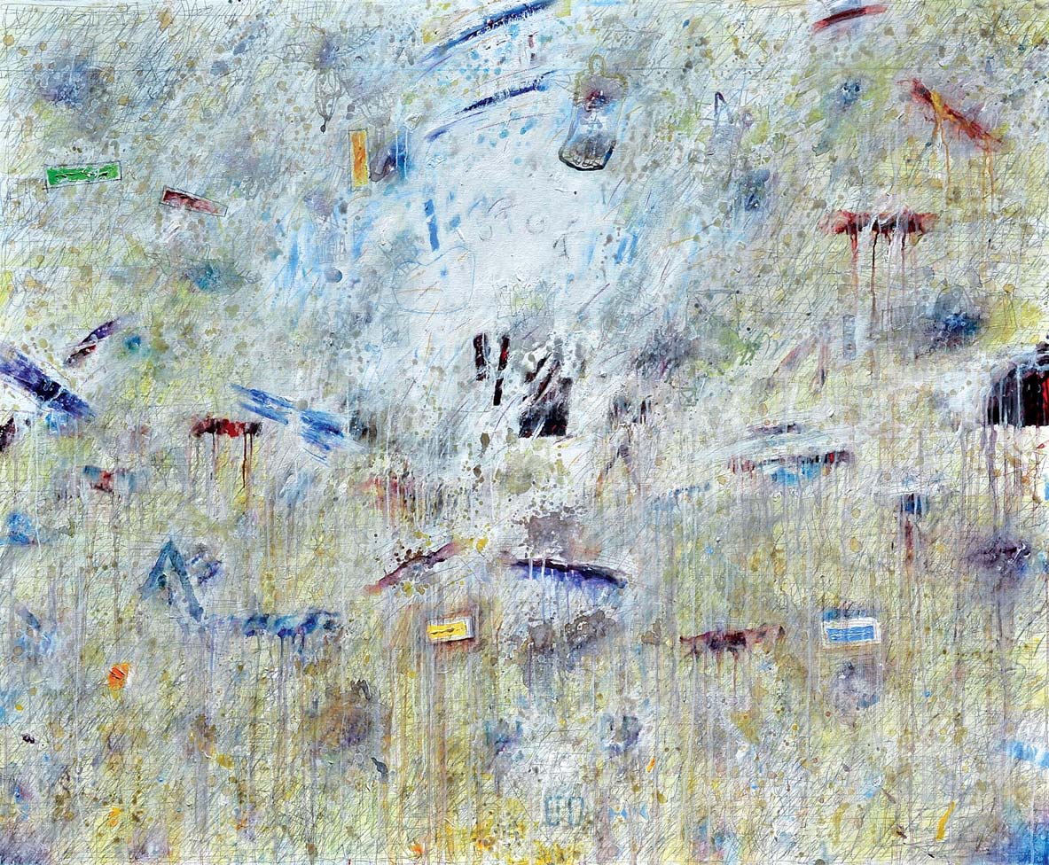 Krhotine otoka I., 2012., 160x200 cm, komb.