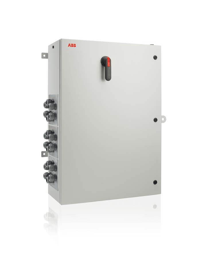 Monitoraggio e comunicazione ABB VSN600 String Combiner Box La VSN600 String Combiner Box di ABB è un quadro di stringa ricco di funzioni indicato per impianti fotovoltaici con inverter centralizzati.