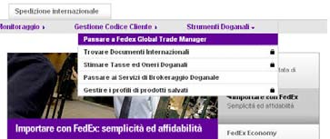 Documenti di spedizione internazionale FedEx Global Trade Manager è un servizio on-line disponibile 24 ore su 24 e 7 giorni su 7 in fedex.