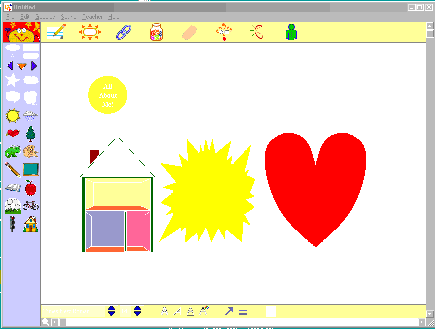 Inspiration è un software potente e versatile per mappe, e prevede interfacce come questa, adatta ai bambini e