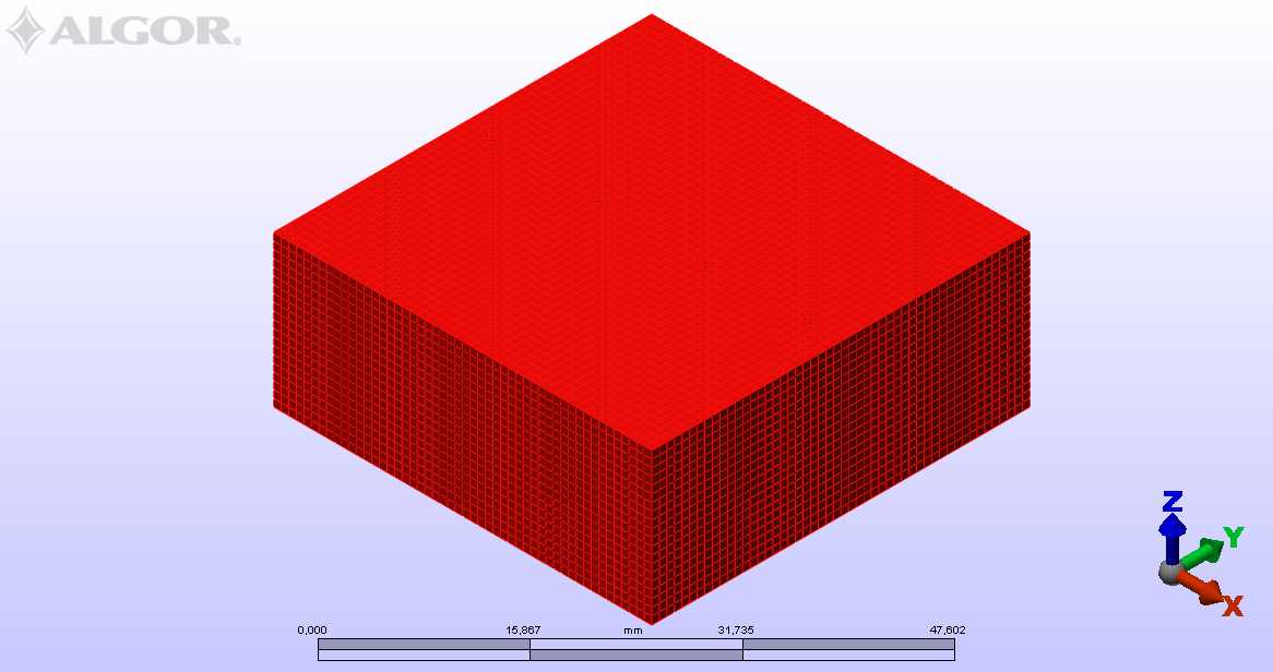 Figura 71 tile quadrato Lo spessore del backing è di 4 mm ed il legame tra tile e backing è stato ipotizzato di tipo ideale,