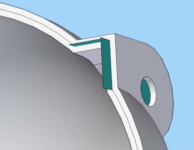 Mesh Midplane La mesh Midplane è una mesh di tipo piano di elementi triangolari a tre nodi, in cui il modello CAD da importare nell ambiente di Moldflow, consiste in una superficie che rappresenta il