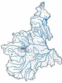 Destinazione d uso numero Irriguo 574 Produzione di energia 123 Potabile 13 Innevamento 11 Casse di laminazione 11 Pesca 10 Turistico 6 Altri usi 50 Fonte: Regione Piemonte, Direzione Opere