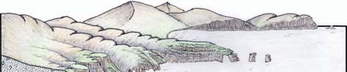 ripe stesse. Fig. 1.42 - Pilastri e scogli di fronte alle falesie si Bonifacio (Corsica). Fig. 1.43 - L erosione del moto ondoso sulle pareti rocciose può portare prima alla formazione di grotte e successivamente, per il crollo delle volte, alla formazione di insenature.