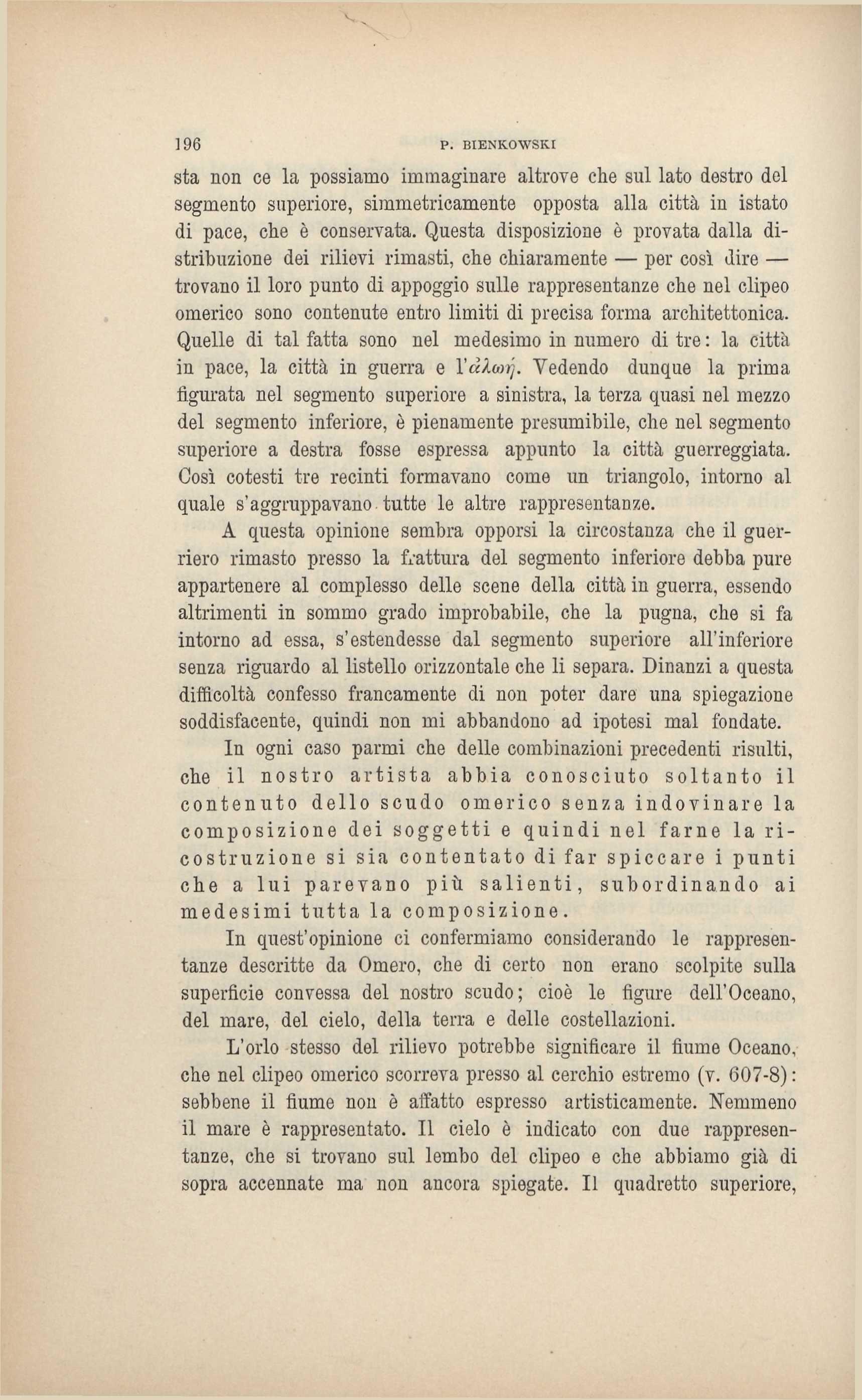 196 P. BIENKOWSKI sta non ce la possiamo immaginare altrove che sul lato destro del segmento superiore, simmetricamente opposta alla città in istato di pace, che è conservata.