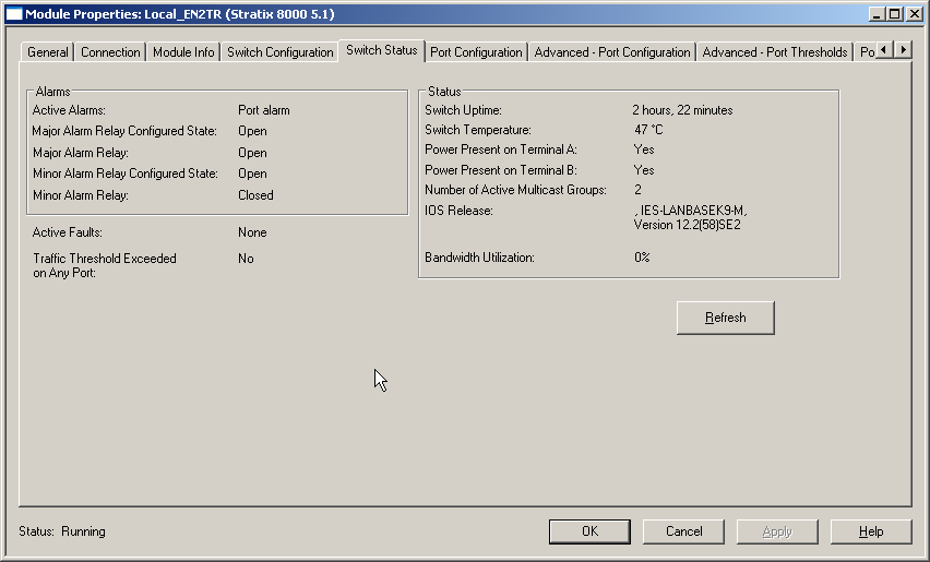 23. Selezionare la scheda Advanced Port Configuration.