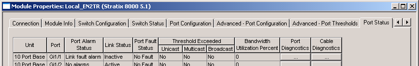 33. Chiudere la finestra Port Diagnostics facendo clic su Close. 34. Ora fare clic sulla scheda Time Sync Configuration.