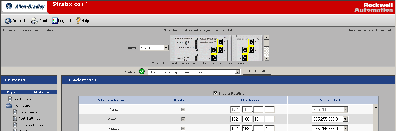 Prova della connettività a una sottorete remota 4. Controllare le impostazioni IP del PC. Verificare che l indirizzo IP del PC sia 172.16.<stazione>.