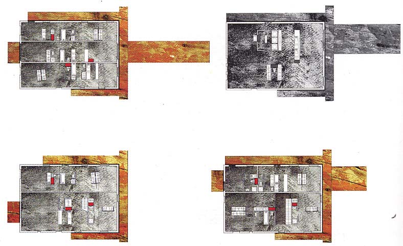 Capitolo 3 Flessibilità spaziale 91 villette che si inseriscono con discrezione tra gli edifici esistenti e gli hanger verticali, aperti a qualsiasi programmazione, che si ammucchiano lungo la strada